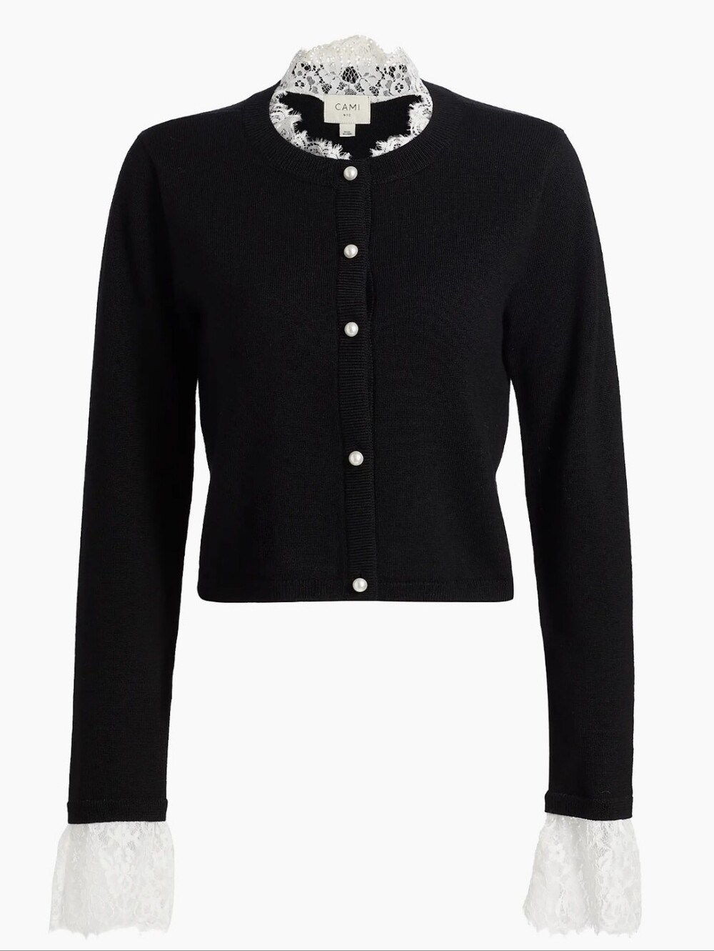 Eliana Merino Wool & Lace Cardigan |
Cami NYC | XS | Retail $395.00